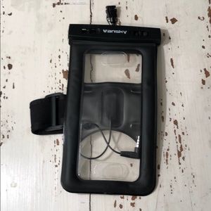 Waterproof phone case.